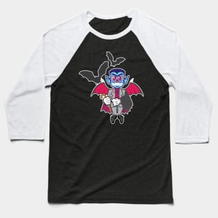 Vampire Kid Vector Illustration Baseball T-Shirt